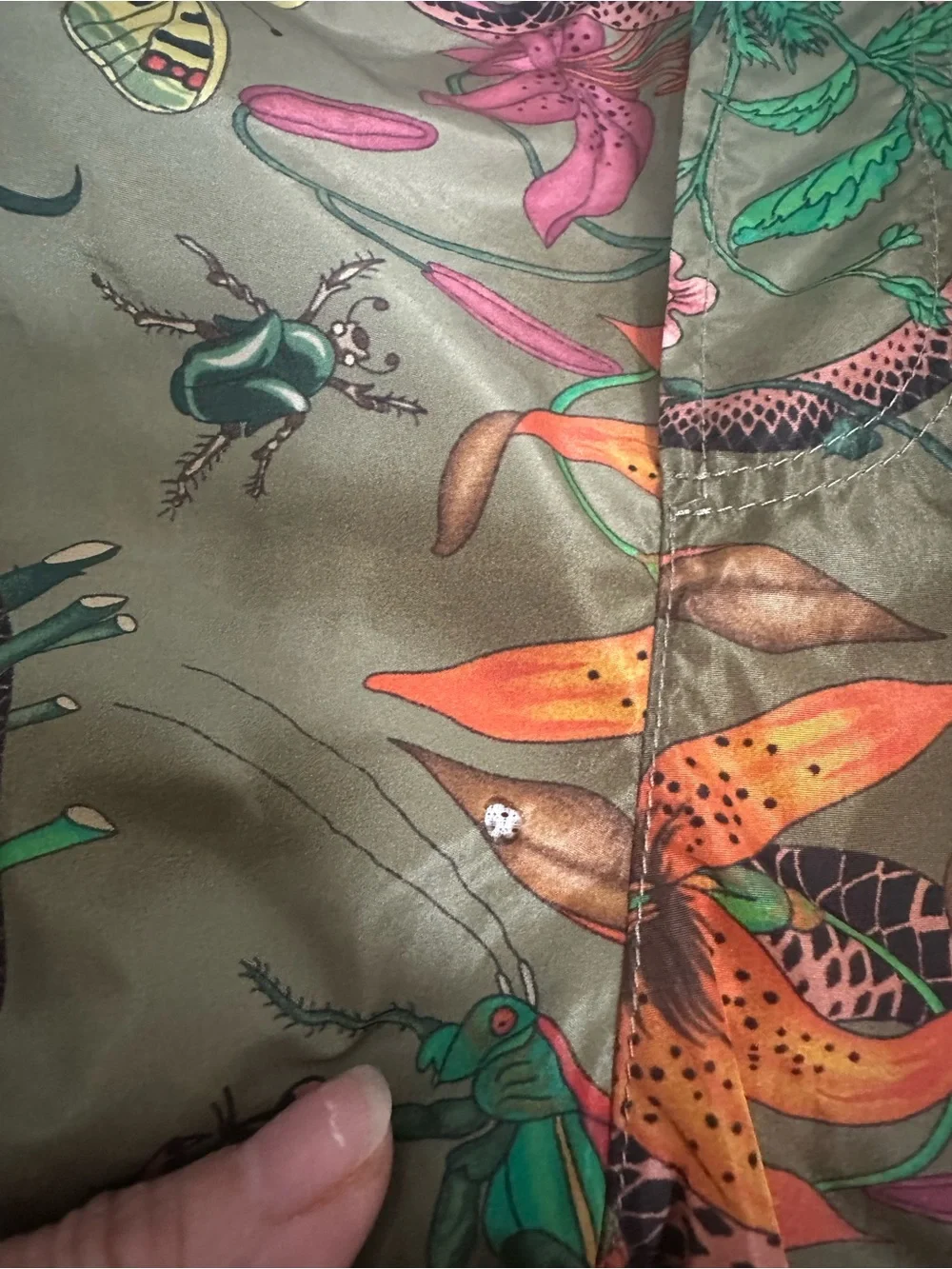 GUCCI Flora Snake swim shorts